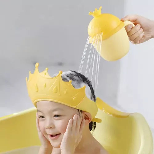 Gorro Visera Corona para Duchas de Bebés
