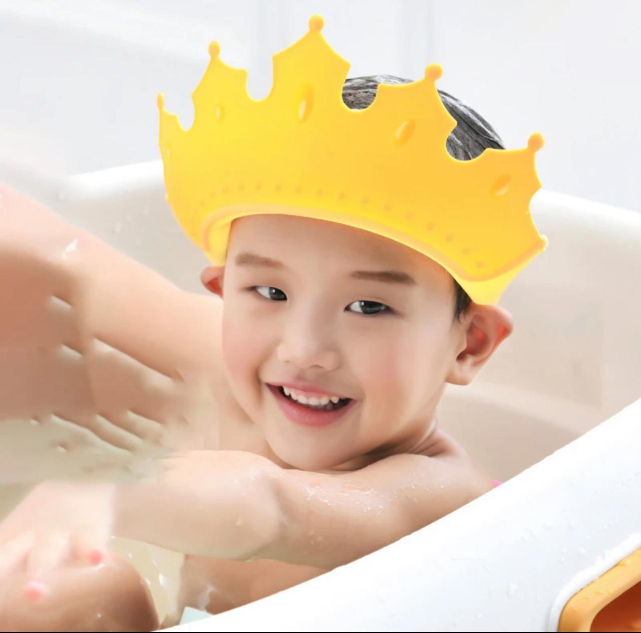 Gorro Visera Corona para Duchas de Bebés